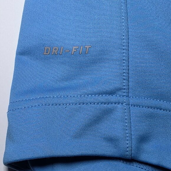 Nike Dri Fit Womens Light Blue 1/2 Zippered Hooded Athletic Pullover Size XS - Picture 8 of 14